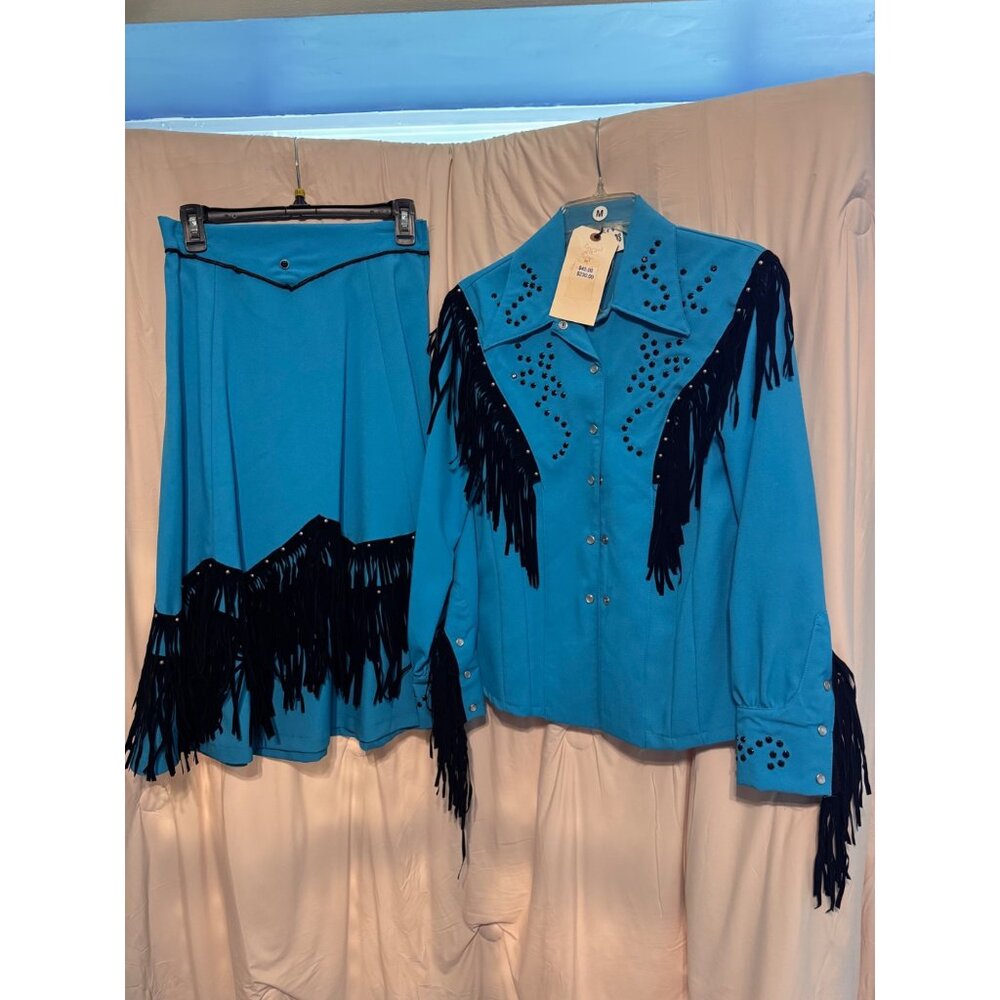 2 Piece NEW Tabi's Characters Halloween Costume Adult M Cowgirl Western Cosplay